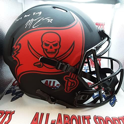 Истински Копие шлем Майк Едуардс с Автограф В пълен размер JSA - Каски NFL с автограф