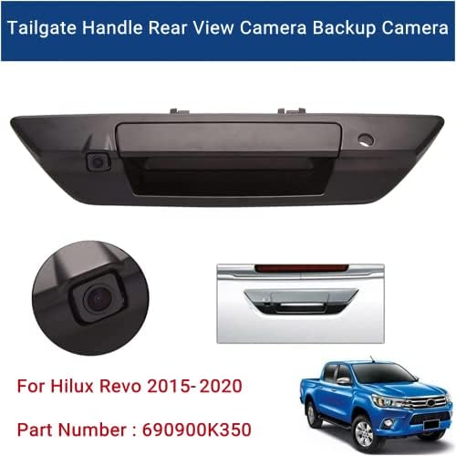 Камера с дръжка на задната врата Qiilu, на Резервно Помещение с Дръжката на Вратата на багажника 690900 K350 Замяна за Hilux Revo 2015-2020