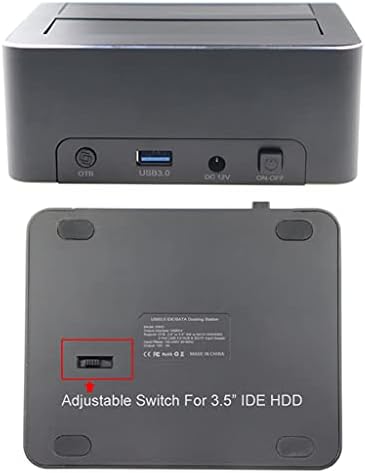 Зарядно устройство за външен твърд диск TJLSS с две въздушни камери, USB 3.0 SATA IDE с 2-Пристанищен Възел, Четец на media