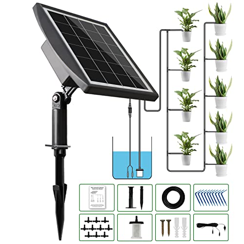 Комплект за капково напояване - Устройство за автоматично поливане на растения в слънчева батерия, система за автоматично поливане JIYANG на слънчева батерия, проста