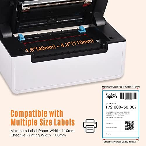 мини принтер Настолен Термопринтер етикети за 4x6 Доставка на Пратката Всички в един Производител на етикети 180 мм/сек. За етикети