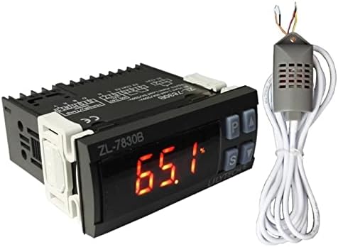 LIDON ZL-7830B 30A Реле 100-240 vac Цифров Регулатор на влажност Гигростат с сигнално устройство изход (Цвят: с ZL-SHr03A)