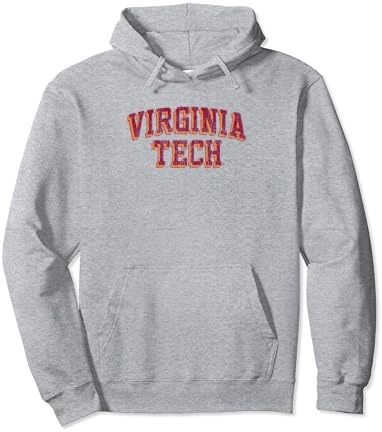 Hoody с качулка с логото на Virginia Tech Hokies в стил Ретро-Арка