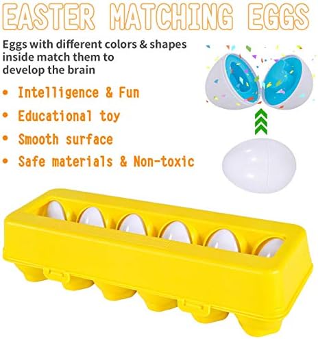 Великденски Яйца CAPTAIN CHAWING, Еднакви по форма, 12 бр., Великденски Яйца за децата, Еднакви по форма, Пластмасови