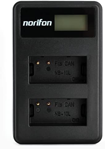 NB-10L LCD USB Зарядно устройство за Canon G3X, PowerShot G1 X, canon PowerShot G15, canon PowerShot G16, PowerShot SX40