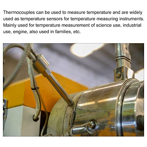 Сензор за температура MECCANIXITY M10 Включва датчици за температура Термопара J тип 10 метра от 0 до 750 ° C (от 32 до 1382 ° F)