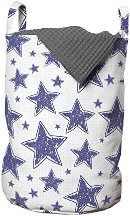 Чанта за дрехи Ambesonne Star, ръчно рисувани от ръката на Илюстрация с Геометричен модел под формата на