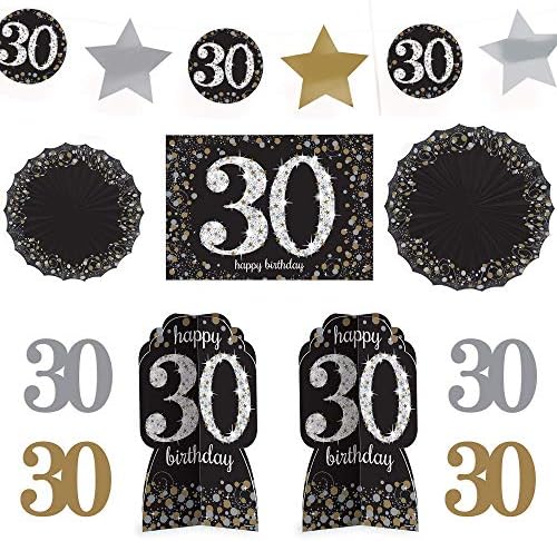 Комплект за украса на стаята за честването на 30-годишнината на компанията Искрящ, 1 Опаковка