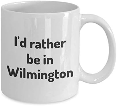 Аз бих Предпочел Да Уилмингтоне, Чаша Чай, Подарък За Пътник, Колега, Приятел, Делауеър, Чаша за пътуване, Подарък