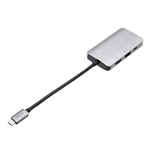 Адаптер Basics 4 в 1 USB C с USB интерфейс-C-HDMI, порт Ethernet, USB 3.0 и мощност от 100 W