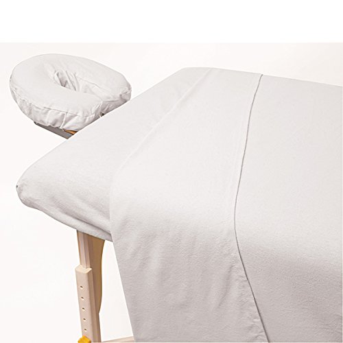 Фланелевая Плосък чаршаф ForPro Premium за масажни маси, Сверхлегкая, Устойчиво на петна и бръчки, 63 W x 100Д, черна