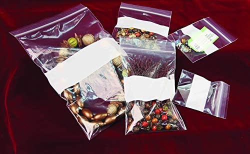 CuteBox Отново Запечатываемые Найлонови торбички с цип 3 x 3 100шт за търговците на Дребно, Подаръци за партита, за Съхраняване, Организиране, Занаяти, Маркировка на Стоки