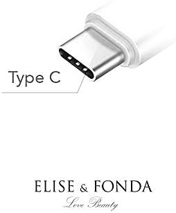ELISE & FONDA TP53 Type-C USB Порт за зареждане на Красива Кристална Защита От прах с Малка Кръгла Началната буква A Окачване-Ключодържател за мобилен телефон Samsung Galaxy / Huawei / OnePlus