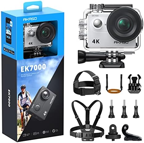 Екшън-камера AKASO EK7000 с комплект за паркур