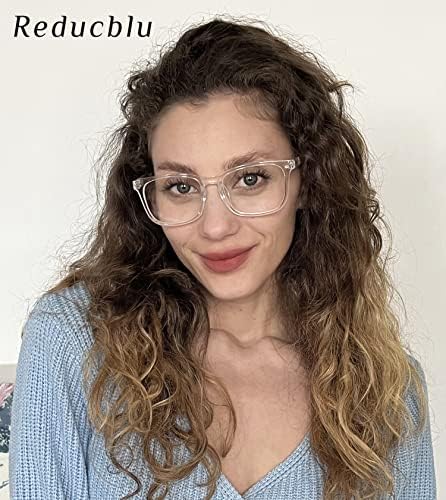 Квадратни очила за четене Reducblu за жени - Извънгабаритни Ридеры