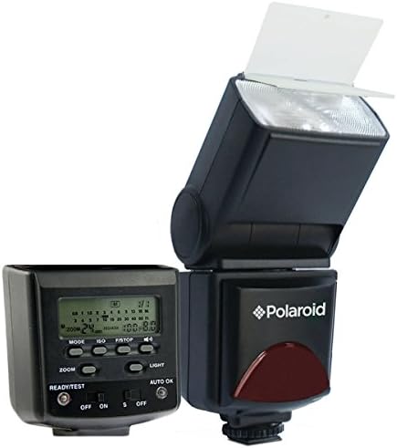 Светкавица за автоматично фокусиране на студийната на Polaroid серия PL-144AZ с цифрово увеличение TTL и LCD дисплей за Canon