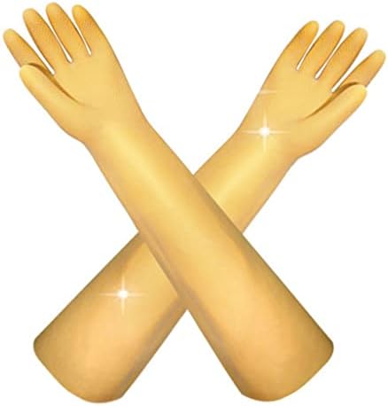 Предпазни ръкавици с дължина 30/40/50/60 см, Защитни Латекс, Индустриални Ръкавици за работа, Стоки за дома (Цвят: Златен