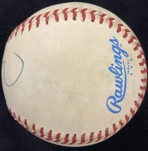 Ханк Грийнбърг Подписа Бейзболен топката Ли Макфейл Детройт Тайгърс Автограф WSC HOF JSA - Бейзболни топки с Автографи