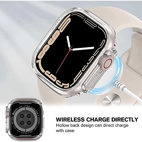 BCMCBV за Apple Watch Ultra 49 мм калъф Apple Watch 8 45 мм 41 мм iWatch Ultra case 49 мм Без защитно фолио за екрана, устойчив