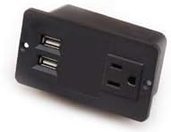Електрически контакт Mulin с 2 USB и 1 на захранването ac американски тип за Конферентна маса Desk CL0501