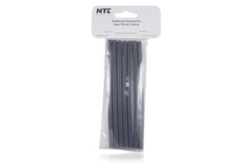 Свиване тръба NTE Electronics 47-25106-BK е с двойни стени и лепило, Коефициент на свиване на 3: 1, Диаметър на