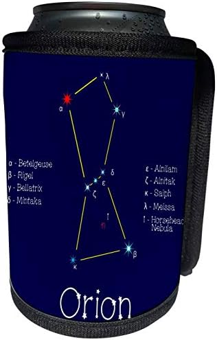 3dRose - Дизайн Алексиса - Съзвездието от звезди - Звезден астеризм Орион и линия. Цвят на звезди, имена. Елегантна