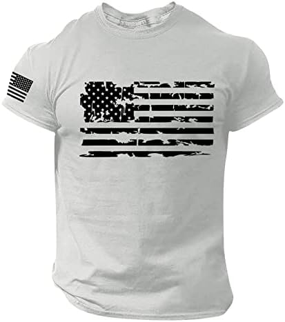 Риза с Флага на сащ, Забавни Тениски С Къс Ръкав, 4 юли, Патриотическая Тениска С Деня на Независимостта, Забавни Графики Тениски