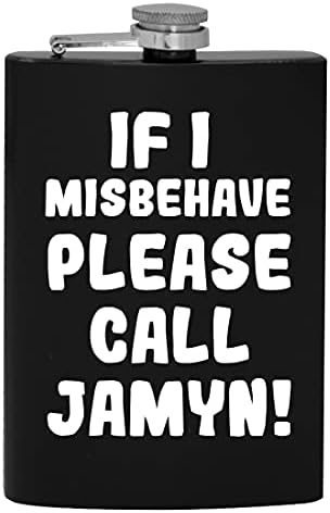 Ако аз ще се държат зле, моля, обадете се в Jamyn - фляжка за алкохол обем 8 грама
