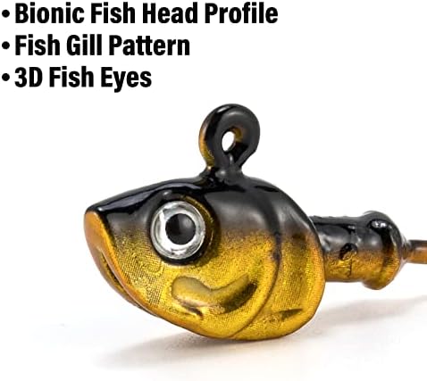 Dr.Fish 10 X Кука-Глави За един непостоянен човек, Кука-Глави За Морски Риболов Плоски Приспособления 3D Очите Куки От Високо Стомана Стръв За Морски Риболов на Калкан Ша?