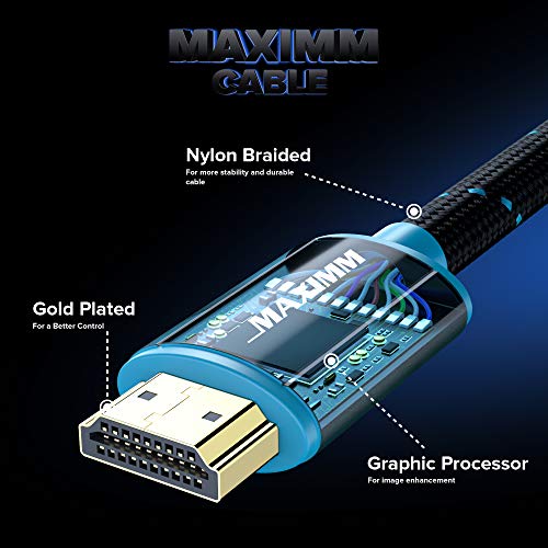 Удлинительный HDMI кабел за мъже и жени Поддържа високоскоростен HDMI кабел протокол HDCP, ARC, 3D, видео разделителна способност от 1080p до 2160p, пропускателна способност до 50