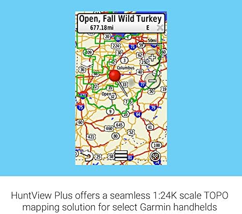 Garmin Huntview Plus, Предварително Качени карти microSD с блокове за управление на лов за ръчни GPS устройства на Garmin,