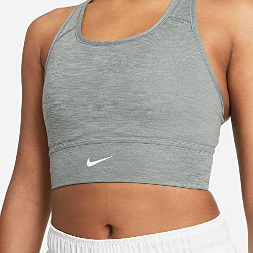 Женски спортен сутиен Nike Dri-FIT Swoosh средна подкрепа, Цельнокроеный, Удължен, С подплата