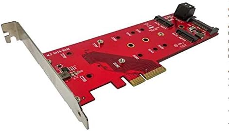 MF-DT125 (1x NVMe M. 2 PCIe 3.0 + 2X SSD устройство M. 2 на базата SATA 110 мм с адаптер за носене)
