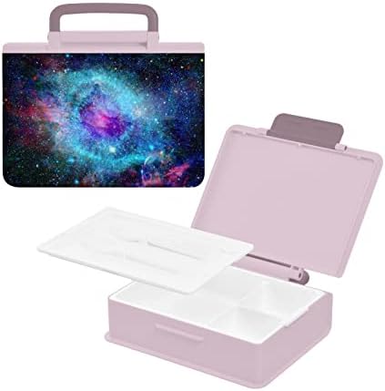 Кутия за обяд ALAZA Galaxy Starry Sky Мъглявина Bento, Херметични Контейнери за обяд, които не съдържат BPA,