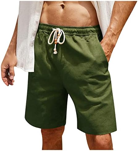 Ymosrh Мъжки къси Панталони Летни Улични Модни Основни Свободни Дишащи бързо съхнещи Ежедневни панталони
