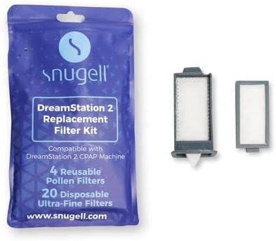 Комплект филтри Dreamstation 2 от Snugell® | Включва 4 Многократно поленовите филтър и 20 еднократни филтри сверхтонкой