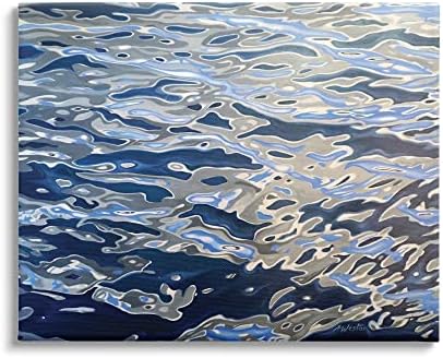 Абстрактна Океанская Вълни, Отразяваща Слънчевата светлина, от Stupell Industries, Дизайн на Алън Уэстона