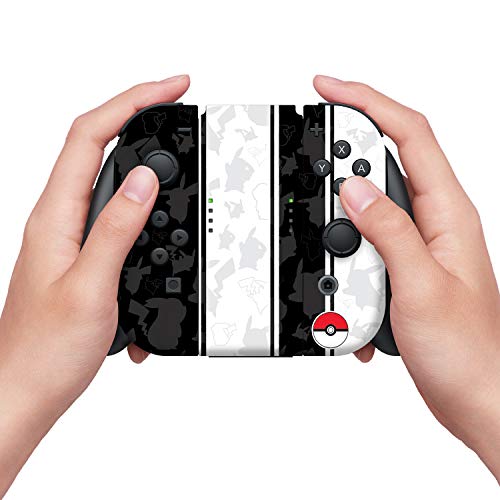 Официален комплект геймпадов Nintendo Pokemon Sports Stripe Set 1, за да превключвате кожа и защитно фолио