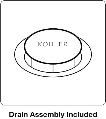 Широко разпространена батерия KOHLER 97093-4-BL Hint, Матово-Черен