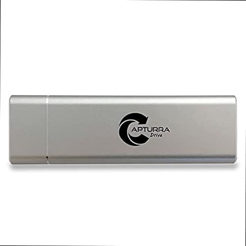 Външен твърд диск Capturra Drive обем 128 GB USB 3.1 със софтуер за автоматично архивиране на файлове за Windows и Mac