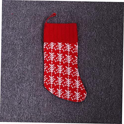 NUOBESTY 3 бр. Декорации Подарък-Бонбони Окачени Чорапи от различни бои, Декоративни Коледни Чорапи Многофункционални малки