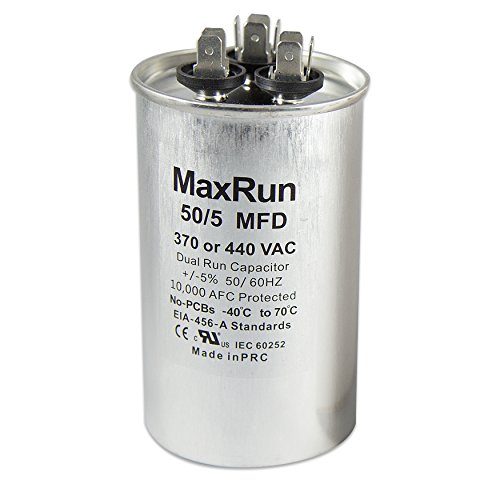 MAXRUN 50+ 5 MFD icf 370 или 440 Волта променлив ток през Цялата кондензатор с двойно действие за климатик или
