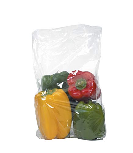Найлонови торбички Aviditi 8 x 4 x 18 с клин, 1 Mils, Прозрачни с отворен покрив и расширяемыми стени за опаковане на части, хранителни продукти и консумативи, (опаковка от 1000 ?