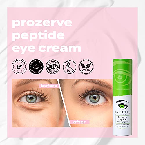 Eyetitude - Пептид крем за очи ProZerve - Хидратиращ крем за намаляване на подпухналостта и тъмните кръгове под очите (15 мл)