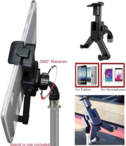 ChargerCity 360 ° Въртяща стойка за смартфон и таблет с адаптер за микрофон със статив 5/8 за Apple iPad Pro Air