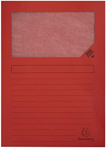 Папка Exacompta Super Window, А4, 160 гр - Различни цветове, опаковка по 50 броя