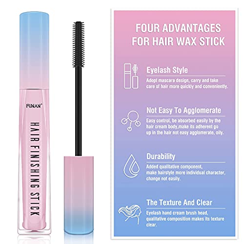 FUNAN Hair Finishing Stick 2 Опаковки, Средство за оформяне на косата Flyaway Feel Stick, Крем За оформяне на Малки
