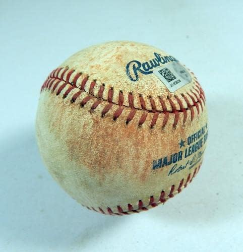 Използвани бейзболни топки Вашингтон Нэшнлз Пиратс 2019 Антъни Рендон RBI, Използвани в двойна игра