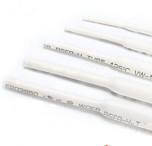 10 М Rohs бяла топлоизолация 2: 1 кабелен ръкав 8 мм / 10 мм термоусадочный ръкав Тел бял термоусадочный тръби тръба (Цвят: 10 мм)