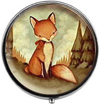 Red Fox Бижута, Бижута За Животни, Детски бижута - Кутия За Хапчета с Артистична Снимка - Очарователната малка кутийка За
